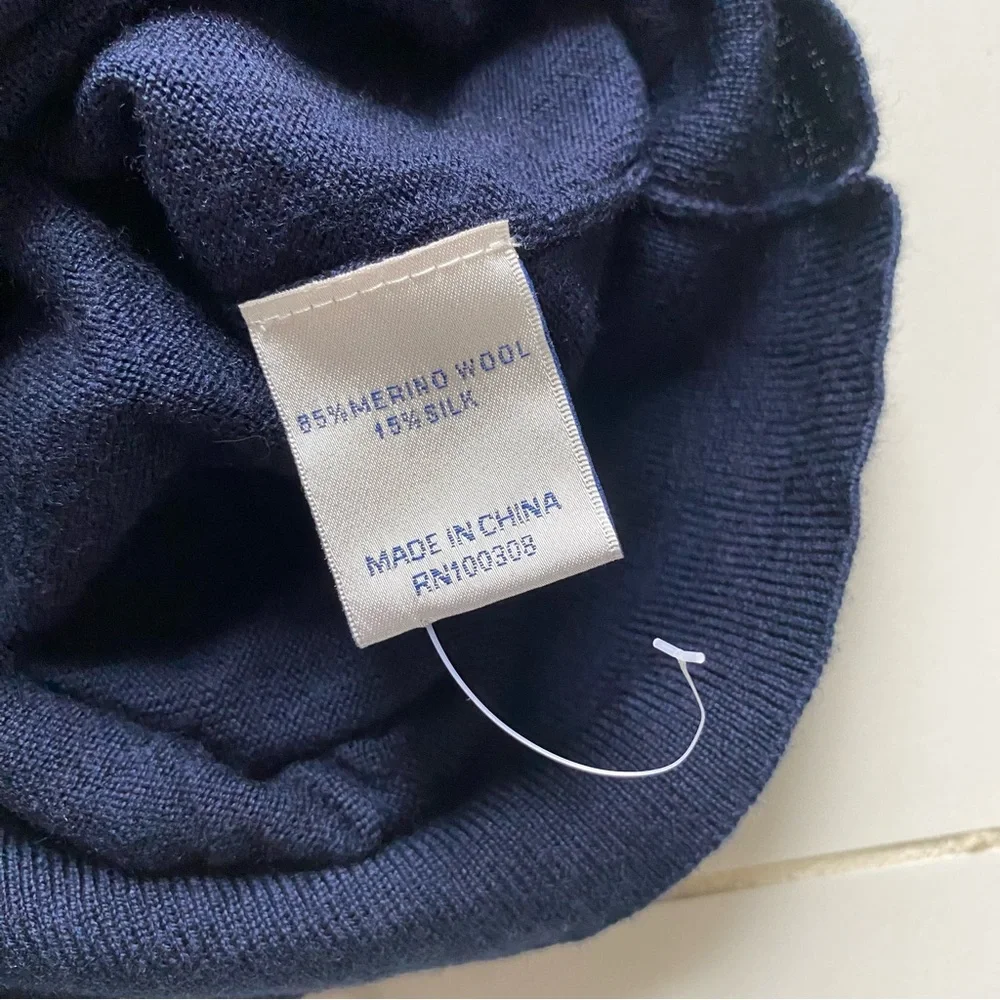 Peter Millar 1/4 Quarter Zip Sweater Merino Silk Blend Carolina Golf Club - Picture 5 of 6